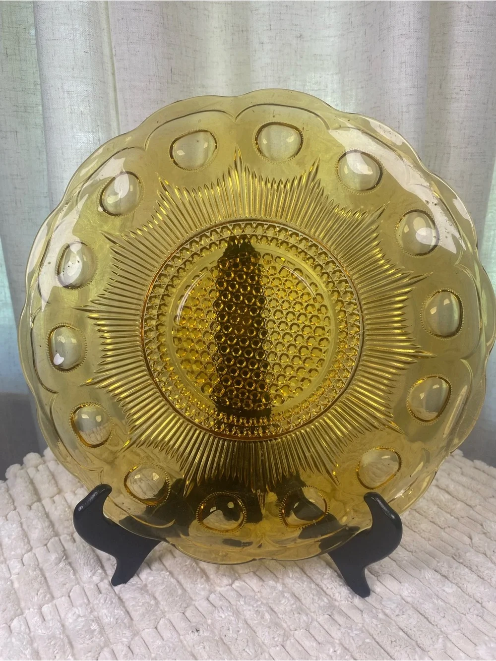 Vintage Bartlett Collins St Genevieve Amber Glass 11